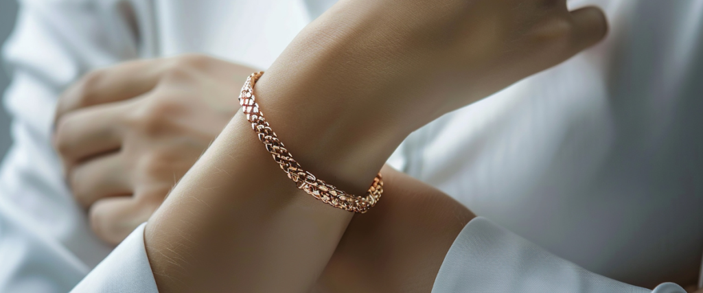 bracelet en cuivre magnétique